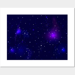 Space stars night sky. Posters and Art